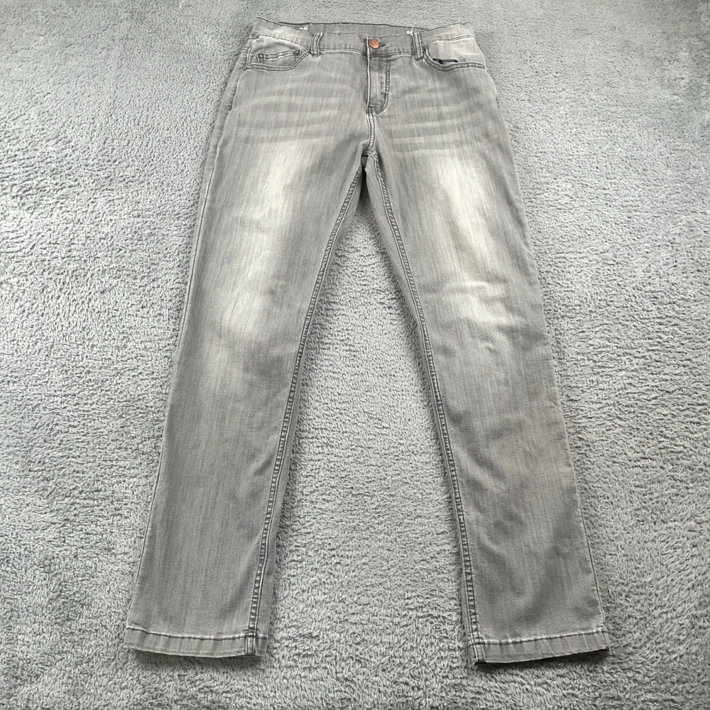 Mugsy Jeans Mens 34 Fits 30x31 Breezys Gray Stretch Casual Comfort Denim Pants